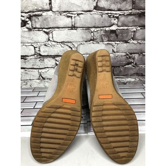 Cole Haan Waterproof Gray Suede Shearling Wedge Comfort Winter Boots Women Sz 9B - Picture 16 of 16